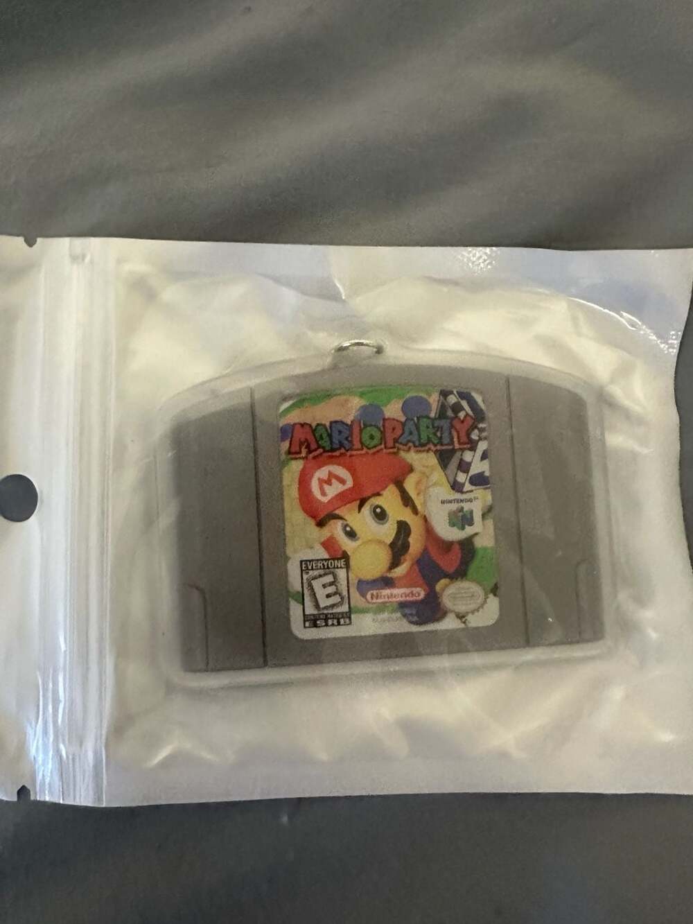 Vintage Mario Party Nintendo 64 Keychain